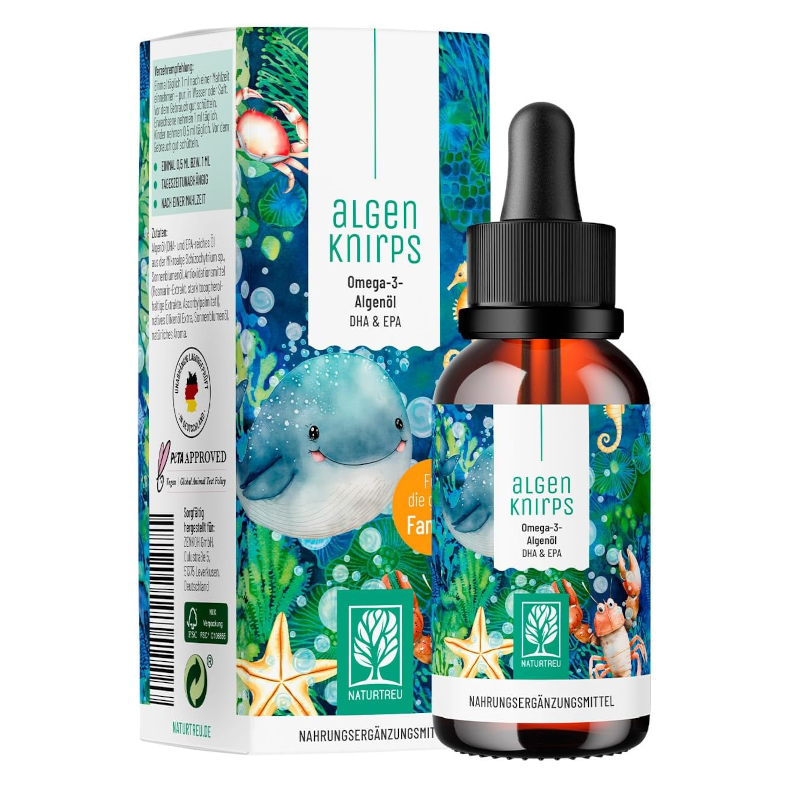 NATURTREU® Omega 3 für Kinder aus Algenöl
